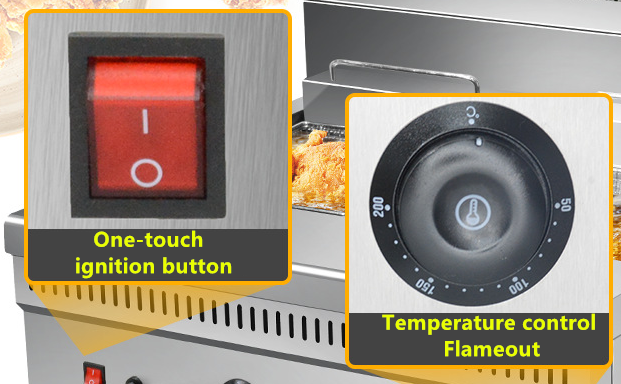 Stainless steel-Gas Fryer-SQ-13